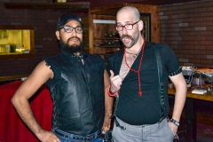 giving us the goods... our contestants, Boy Allen and Daddy B'rrr